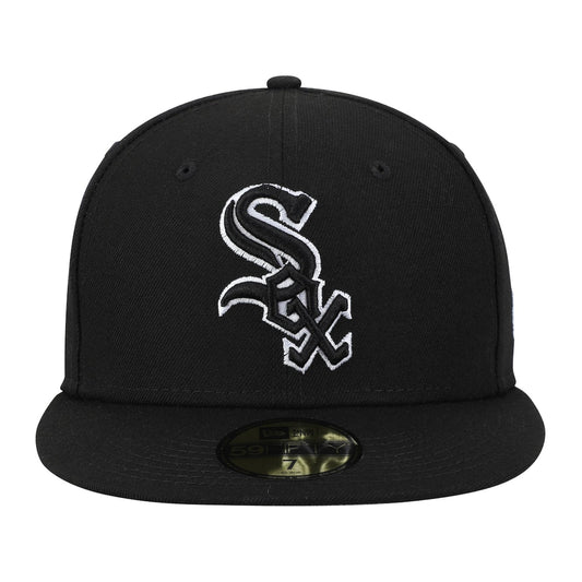 New Era Chicago White Sox B-Dub 59FIFTY Fitted — Black/White, view 2