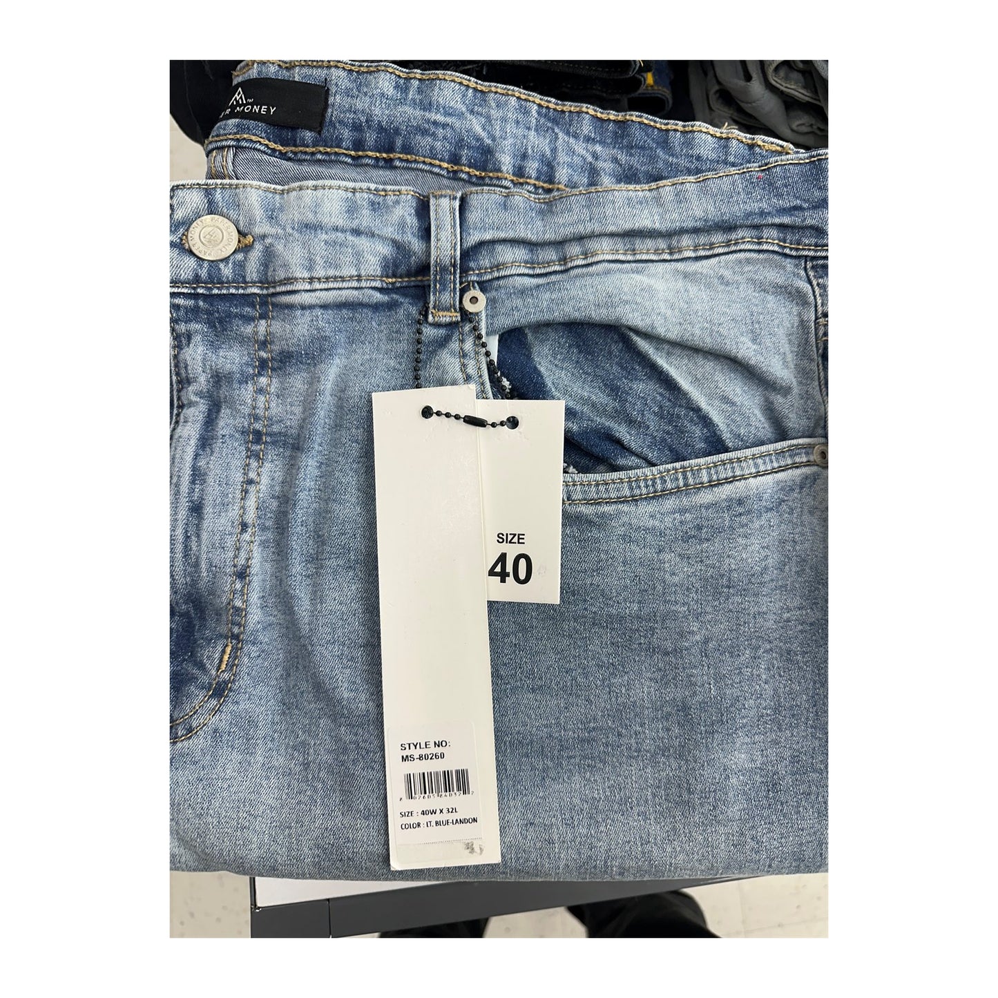 Paper Money "Landon" Stretch Denim — Light Blue