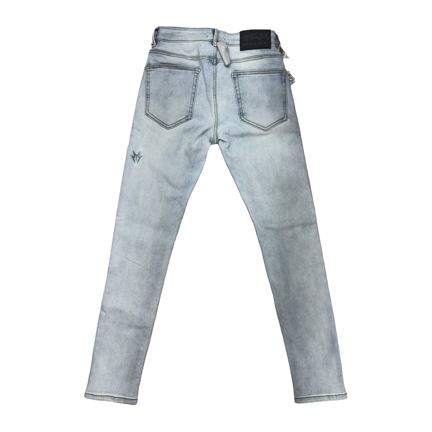 Melee Chain Jean — Light Ice Blue, view 9
