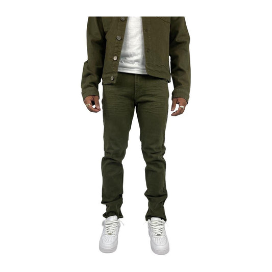 Blind Trust Slim Fit Stretch Jean — Deep Olive, view 2