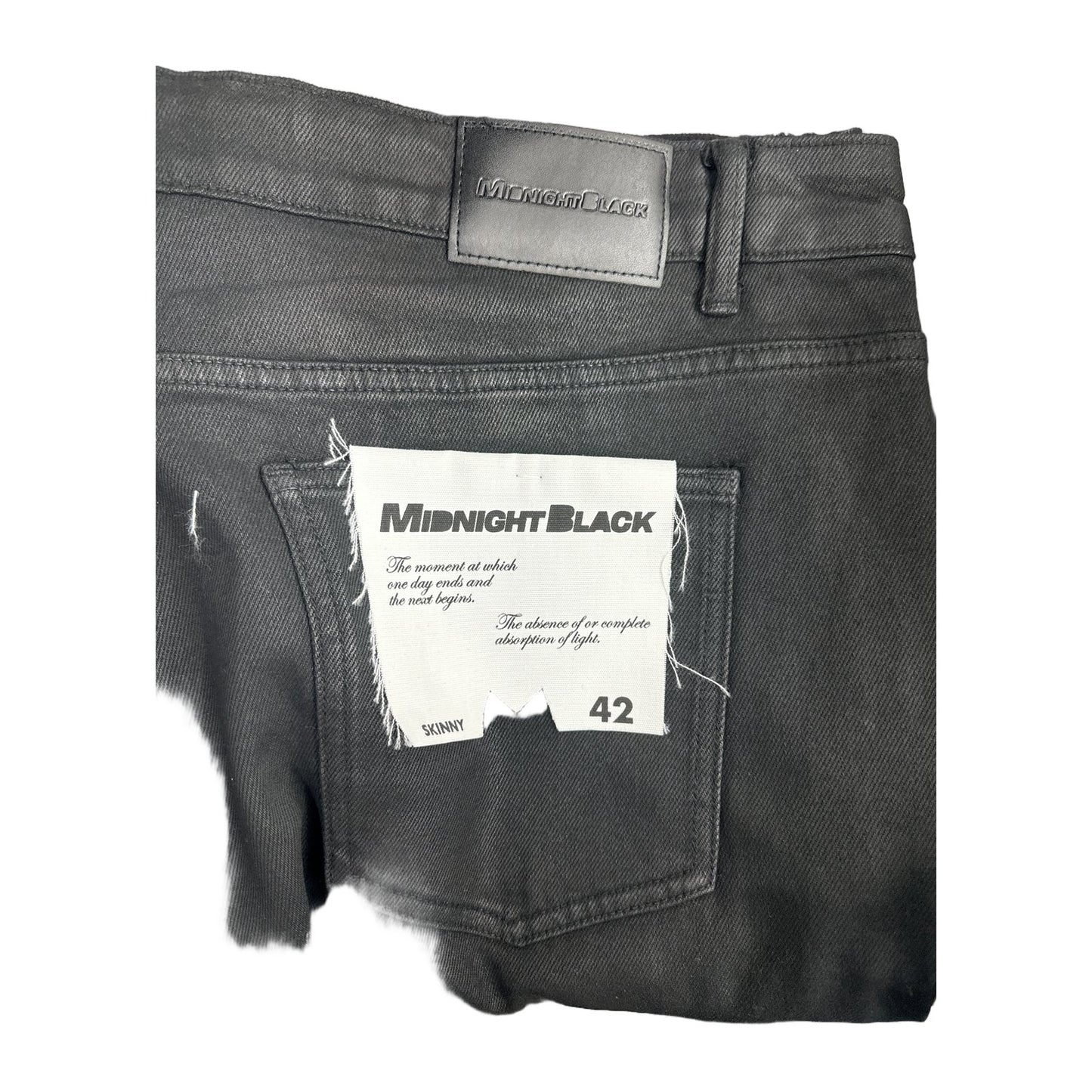 Midnight Black Coated Skinny Jean
