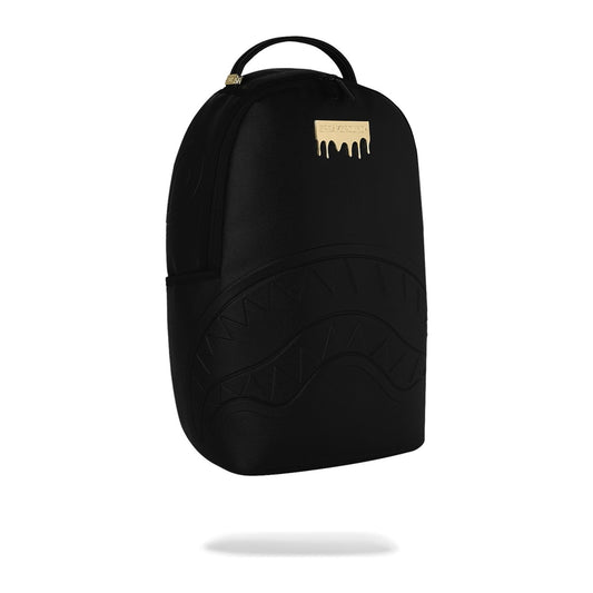 Sprayground Gold Brick Drip Backpack — Black