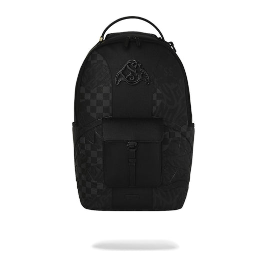 Sprayground 4AM Jetset Mindset Backpack — Black on Black