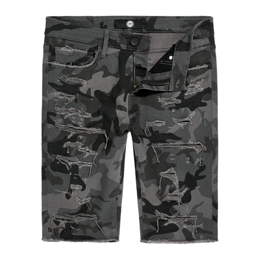 Jordan Craig "OG Tulsa" Camo Twill Short — Black Camo