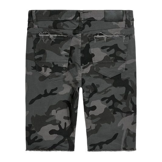 Jordan Craig "OG Tulsa" Camo Twill Short — Black Camo, view 2