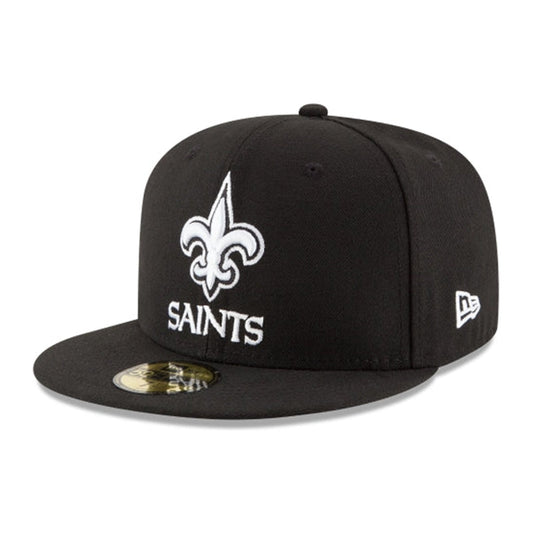 New Era New Orleans Saints 59FIFTY Fitted — Black/White