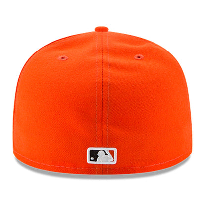 New Era Miami Marlins Authentic Collection Road 59FIFTY Fitted — Orange, view 3