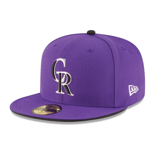 New Era Colorado Rockies Alt 2 Authentic Collection 59FIFTY Fitted — Purple, view 2