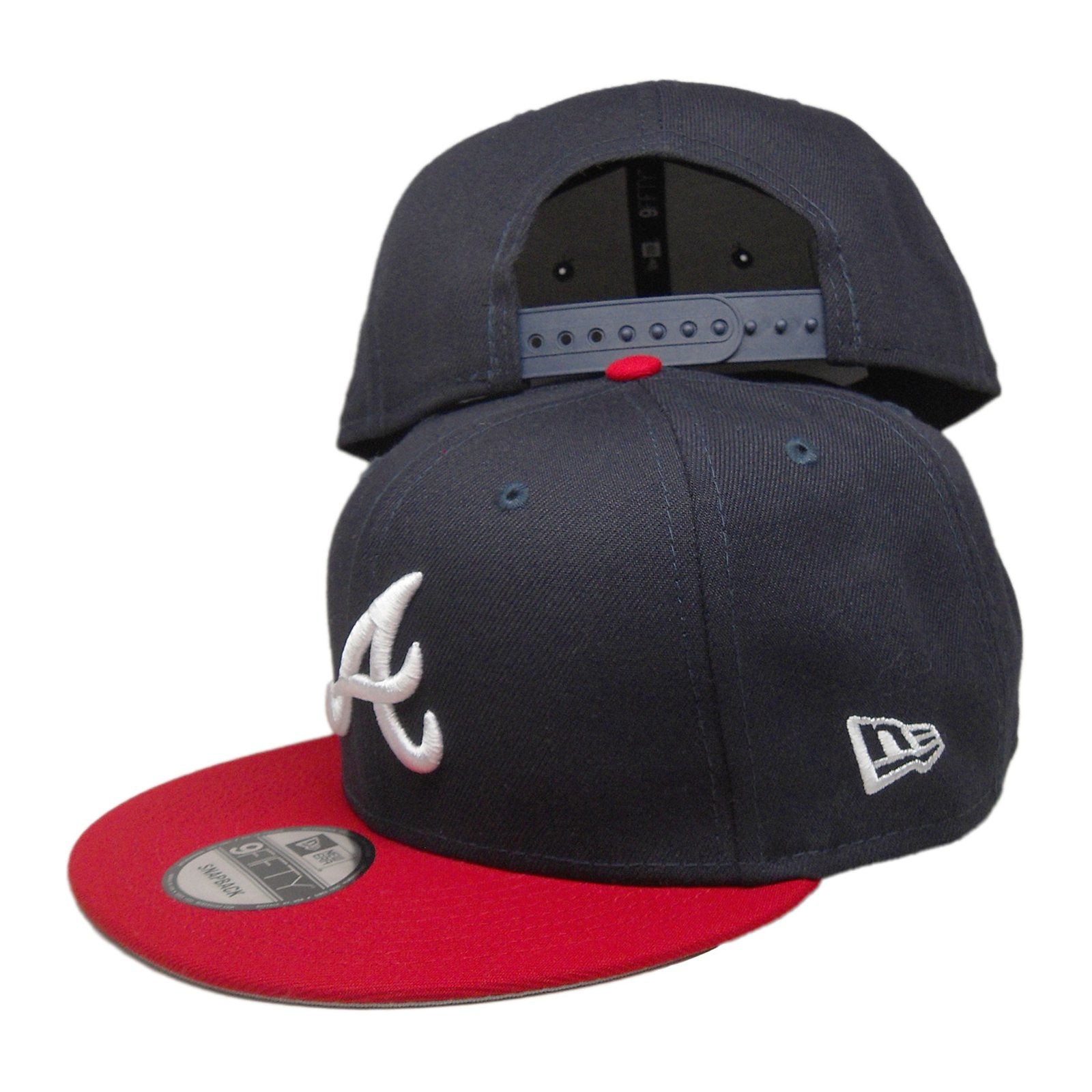 New Era Atlanta Braves 2Tone 9FIFTY Snapback — Navy/Red
