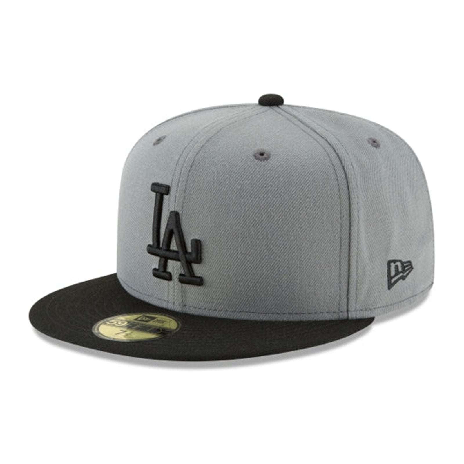 New Era Los Angeles Dodgers 2Tone 59FIFTY Fitted — Black/Grey, view 2