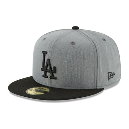 New Era Los Angeles Dodgers 2Tone 59FIFTY Fitted — Black/Grey, view 2