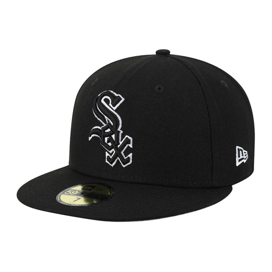 New Era Chicago White Sox B-Dub 59FIFTY Fitted — Black/White