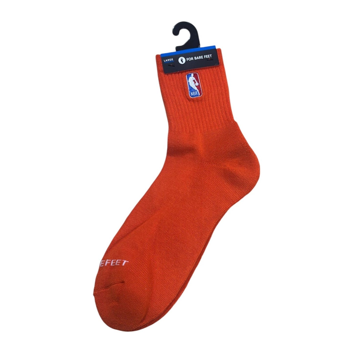 For Bare Feet NBA Logoman Crew Sock — Orange