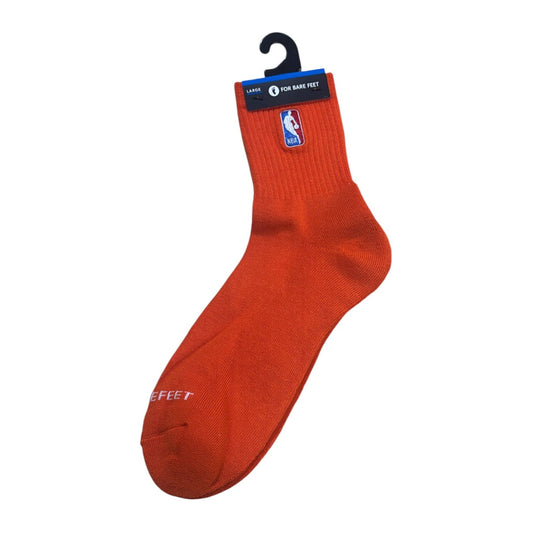For Bare Feet NBA Logoman Crew Sock — Orange