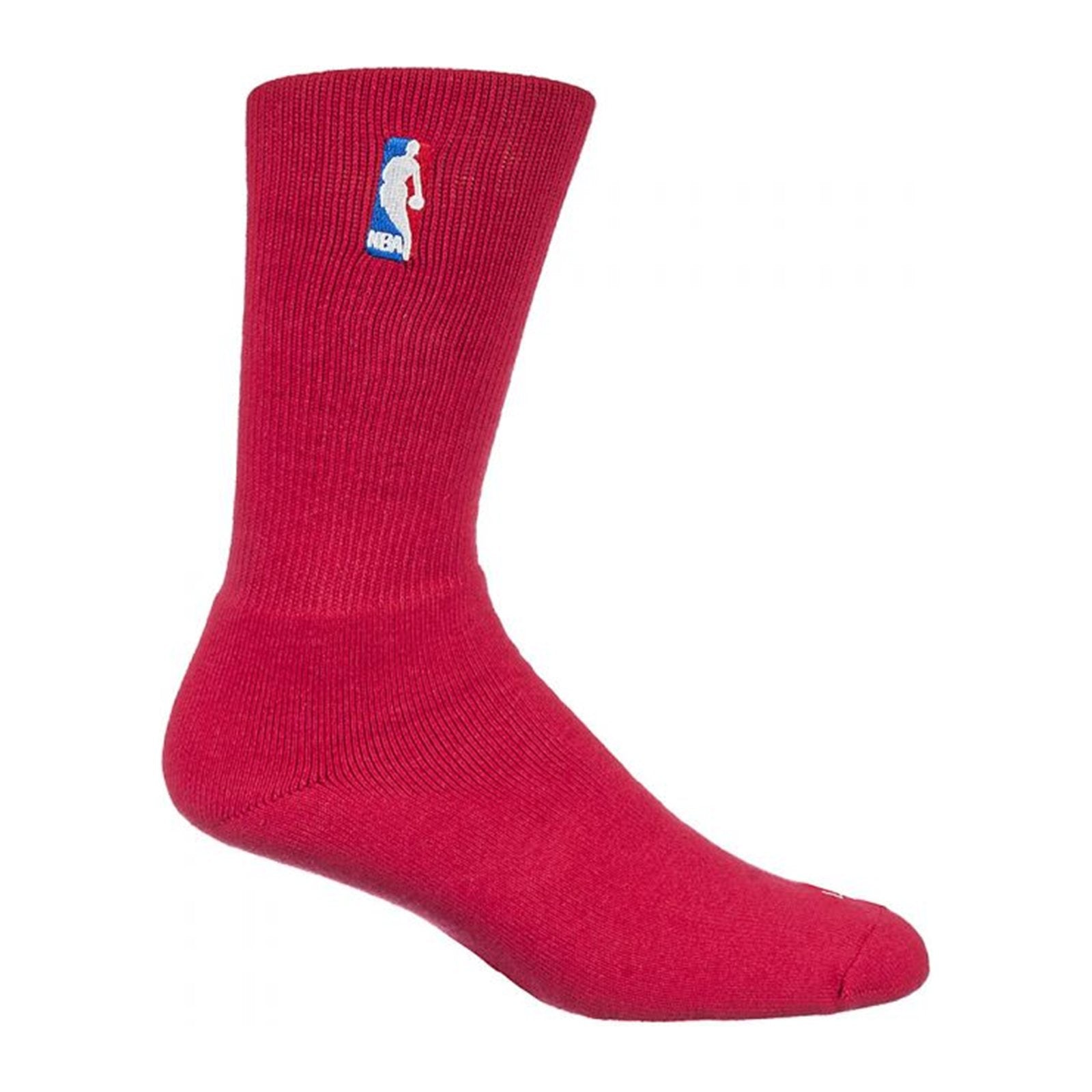 For Bare Feet NBA Logoman Crew Sock — Red