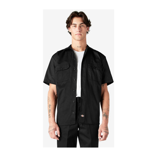 Dickies 1574 Short Sleeve Work Shirt — Black
