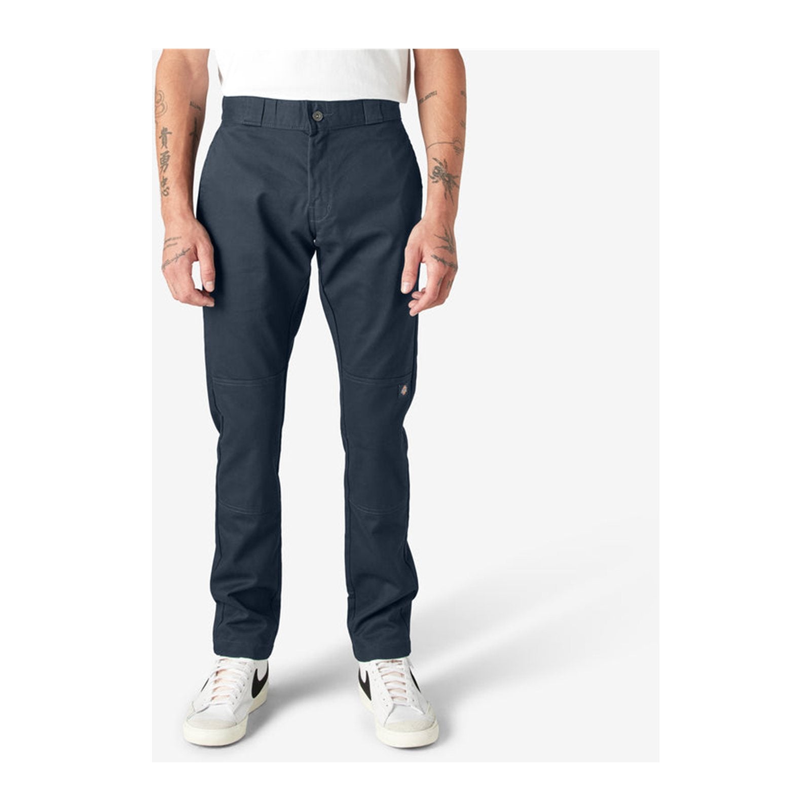 Dickies FLEX Skinny Fit Double Knee Work Pant — Dark Navy, view 9