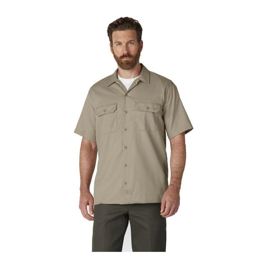 Dickies 1574 Short Sleeve Work Shirt — Desert Sand