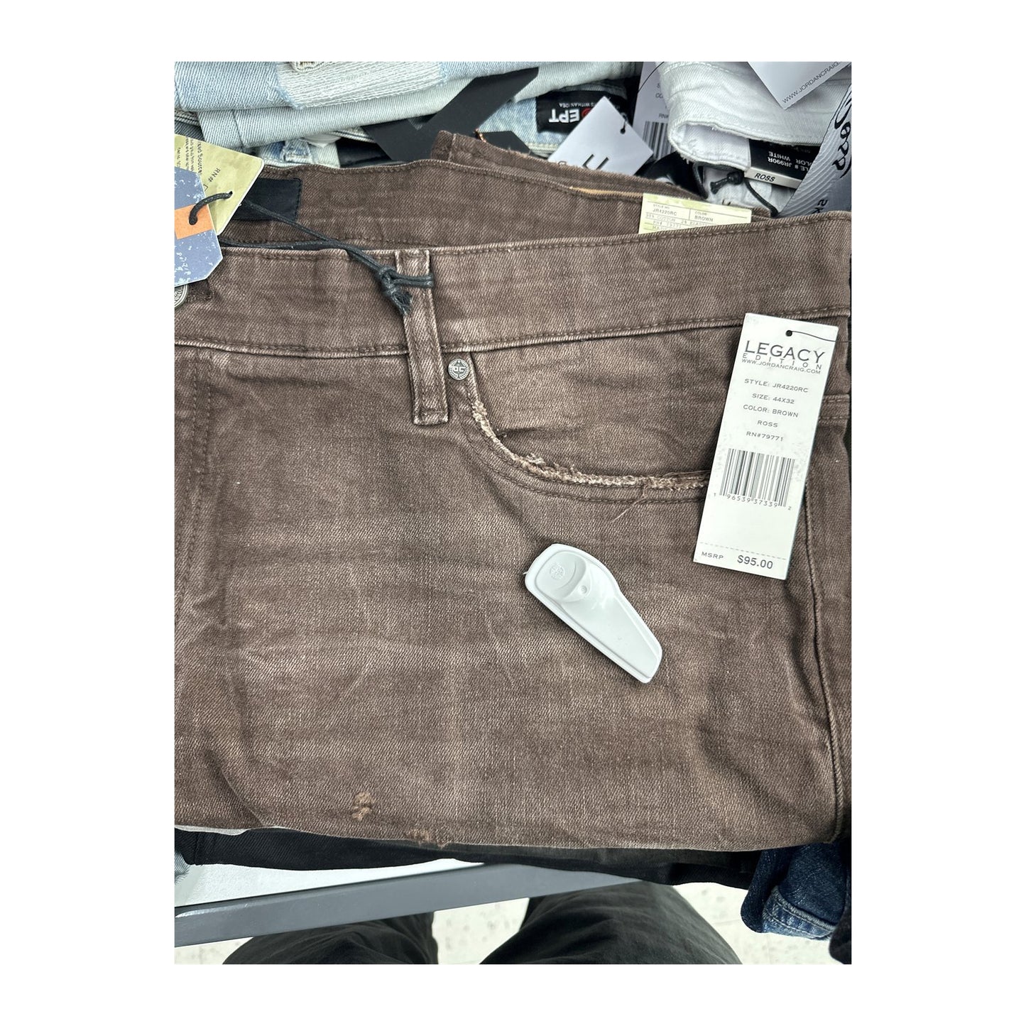 Jordan Craig Ross "Meadowland" Skinny Jean — Brown Coated