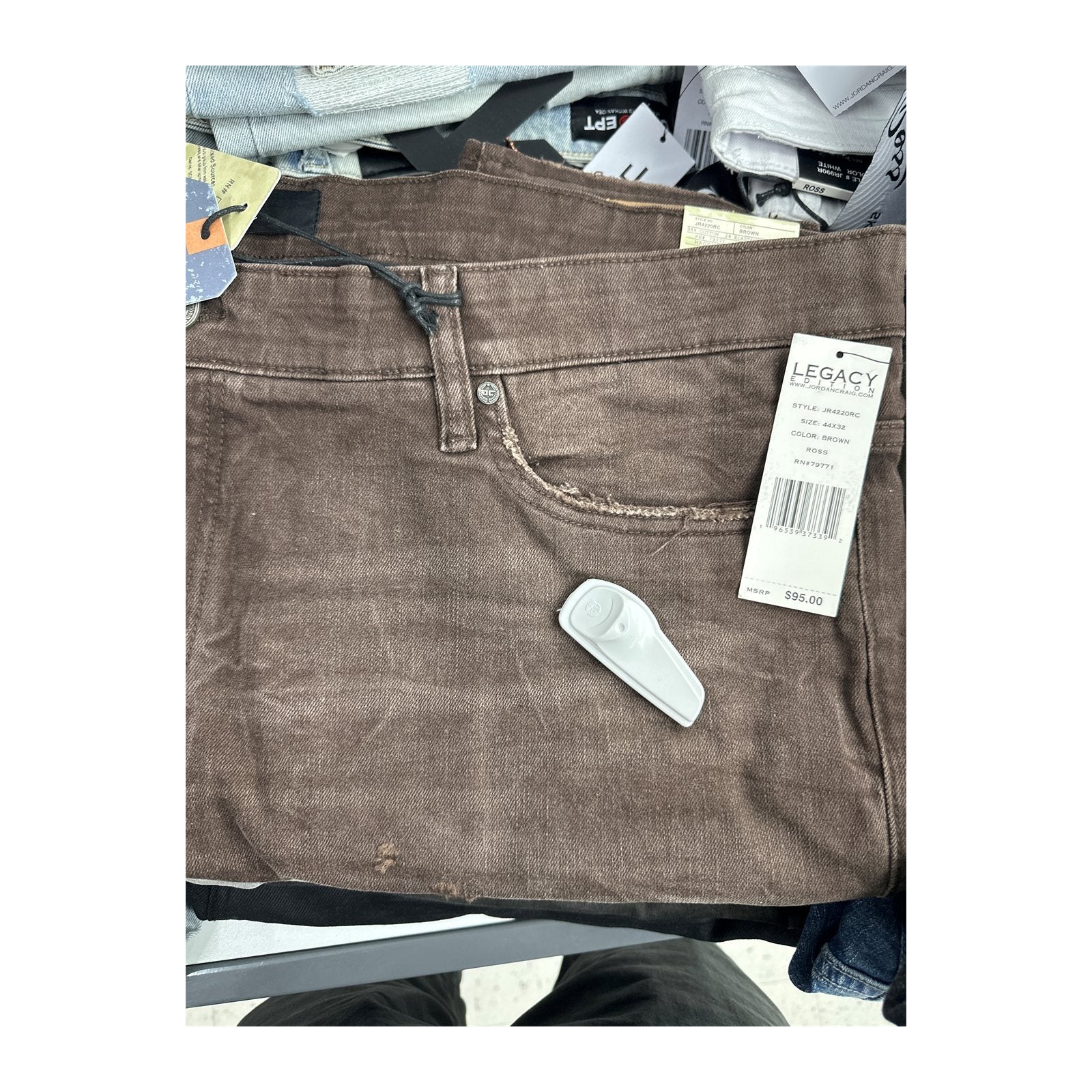 Jordan Craig Ross "Meadowland" Skinny Jean — Brown Coated
