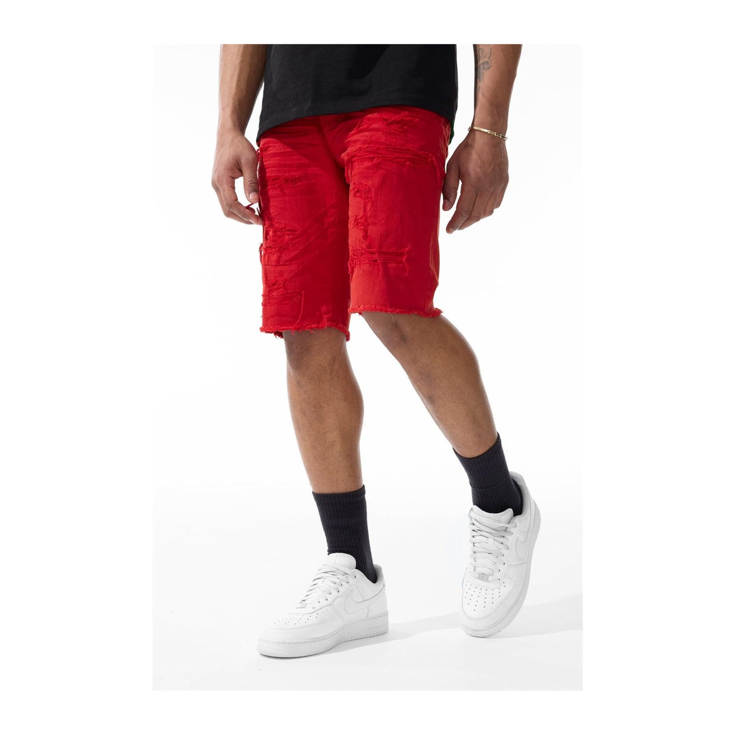 Jordan Craig "OG Tulsa" Twill Short — Red, view 4