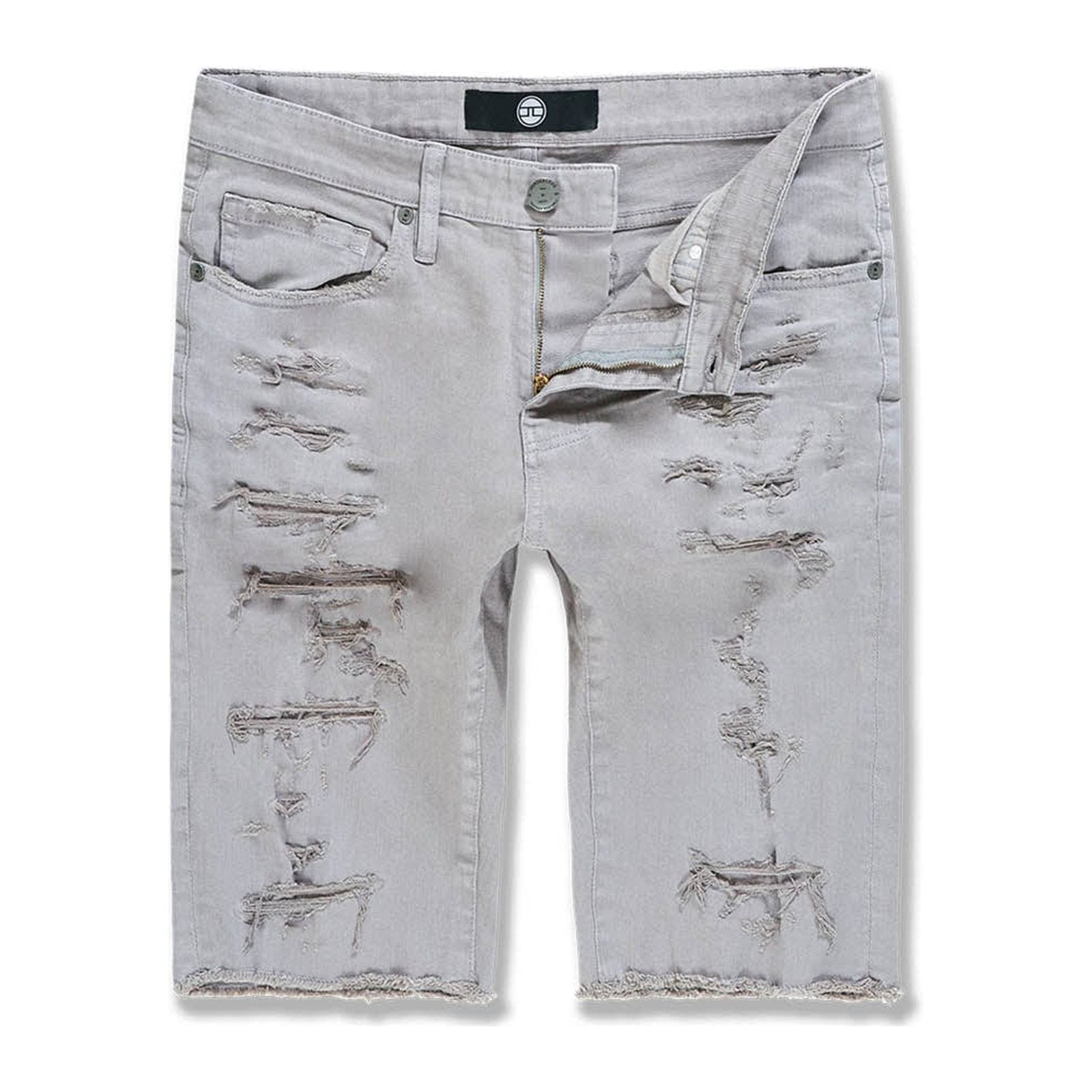Jordan Craig "OG Tulsa" Twill Short — Light Grey, view 3