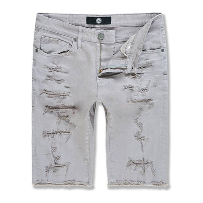 Jordan Craig "OG Tulsa" Twill Short — Light Grey, view 3