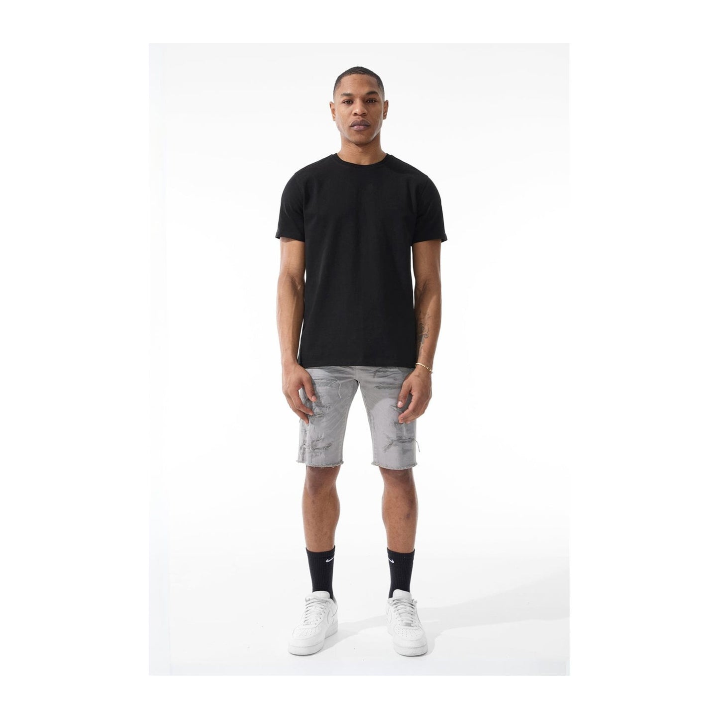 Jordan Craig "OG Tulsa" Twill Short — Light Grey, view 7
