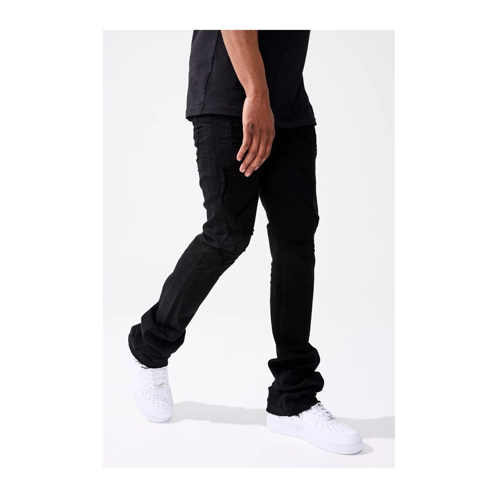 Jordan Craig Martin Stacked Denim — Black, view 2