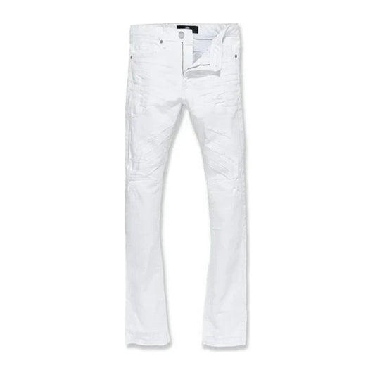 Jordan Craig Martin Stacked Jean — White Heavy Shred, view 2