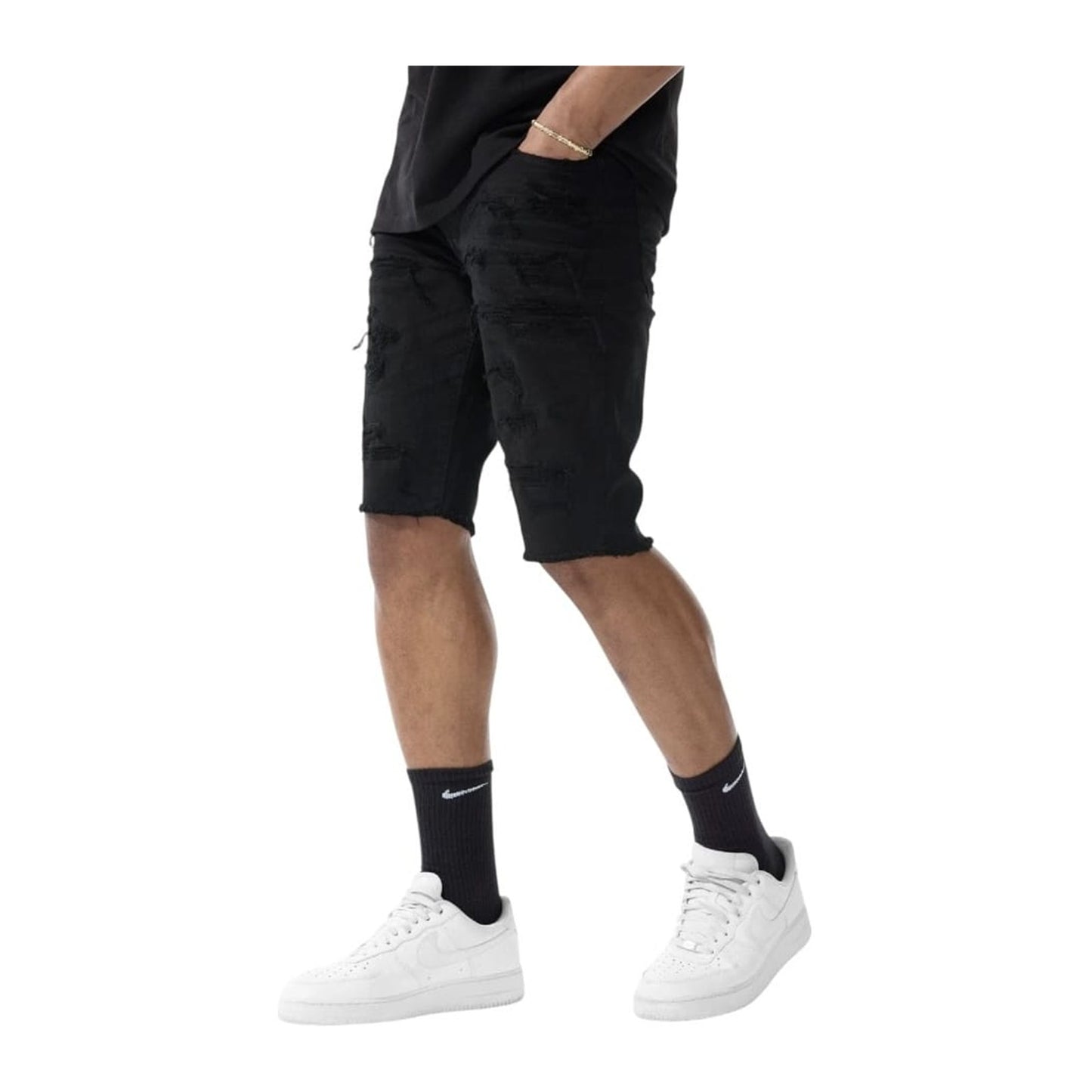 Jordan Craig Legacy Edition "OG Tulsa" Twill Shorts — Jet Black