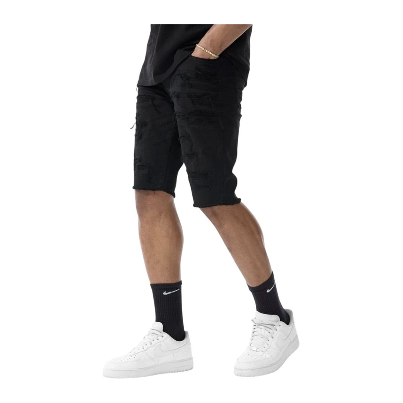 Jordan Craig Legacy Edition "OG Tulsa" Twill Shorts — Jet Black