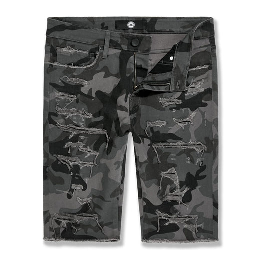 Jordan Craig "OG Tulsa" Camo Twill Short — Black Camo