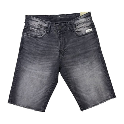 Jordan Craig Washed Denim Short — Black Shadow, view 3