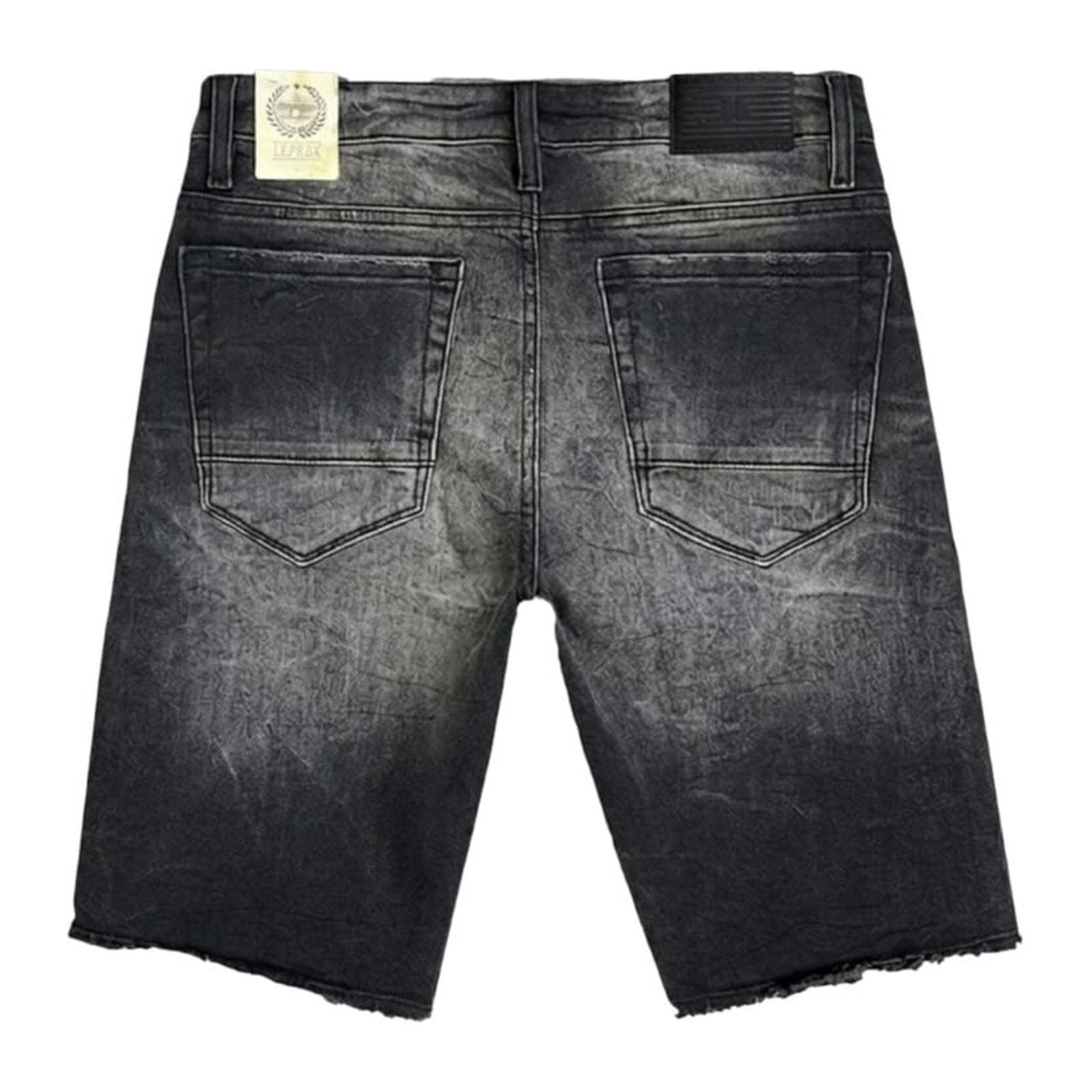 Jordan Craig Denim Short — Black Shadow Faded, view 2