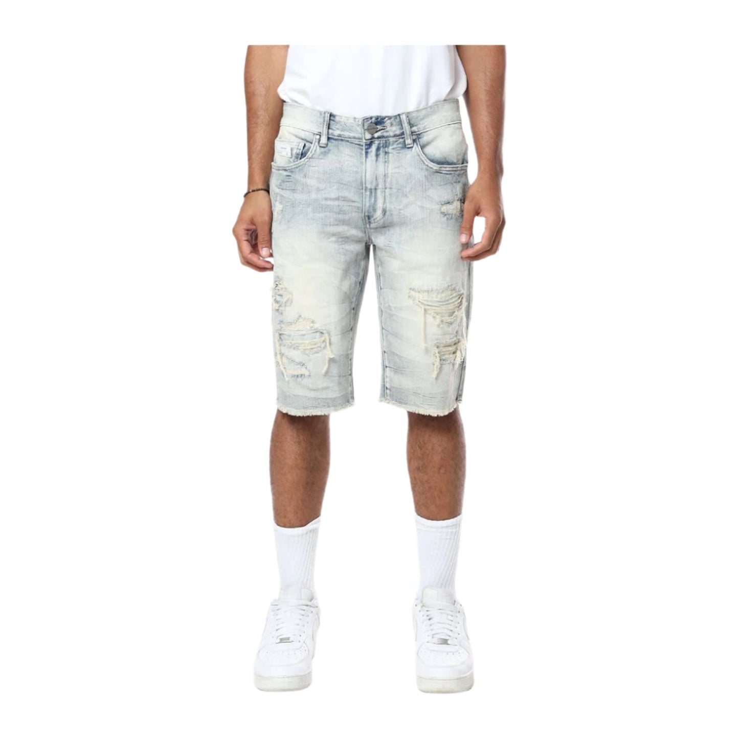 Smoke Rise Essential Denim Short — Coastal Blue
