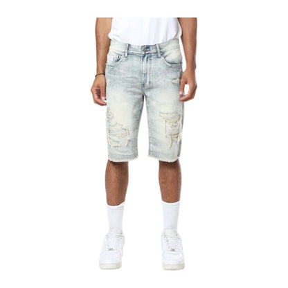 Smoke Rise Essential Denim Short — Coastal Blue