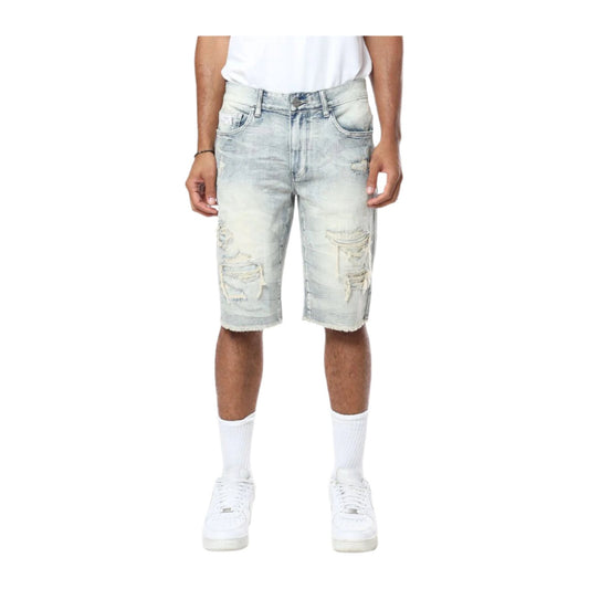 Smoke Rise Essential Denim Short — Coastal Blue