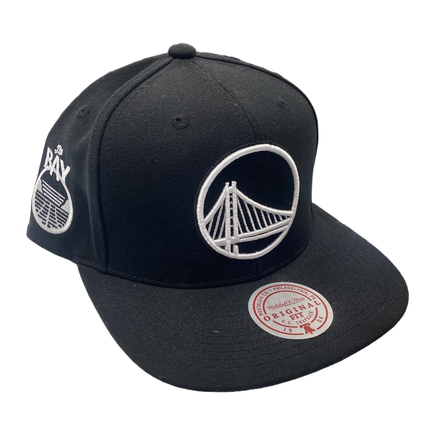 Mitchell & Ness Golden State Warriors Snapback — Black/White