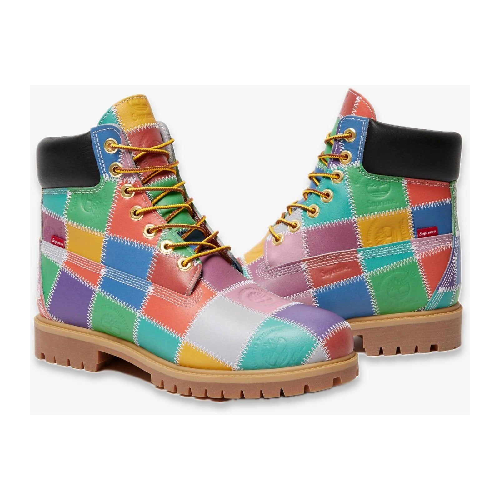 Supreme x Timberland 6-Inch Premium Waterproof Boot — Patchwork Multicolor