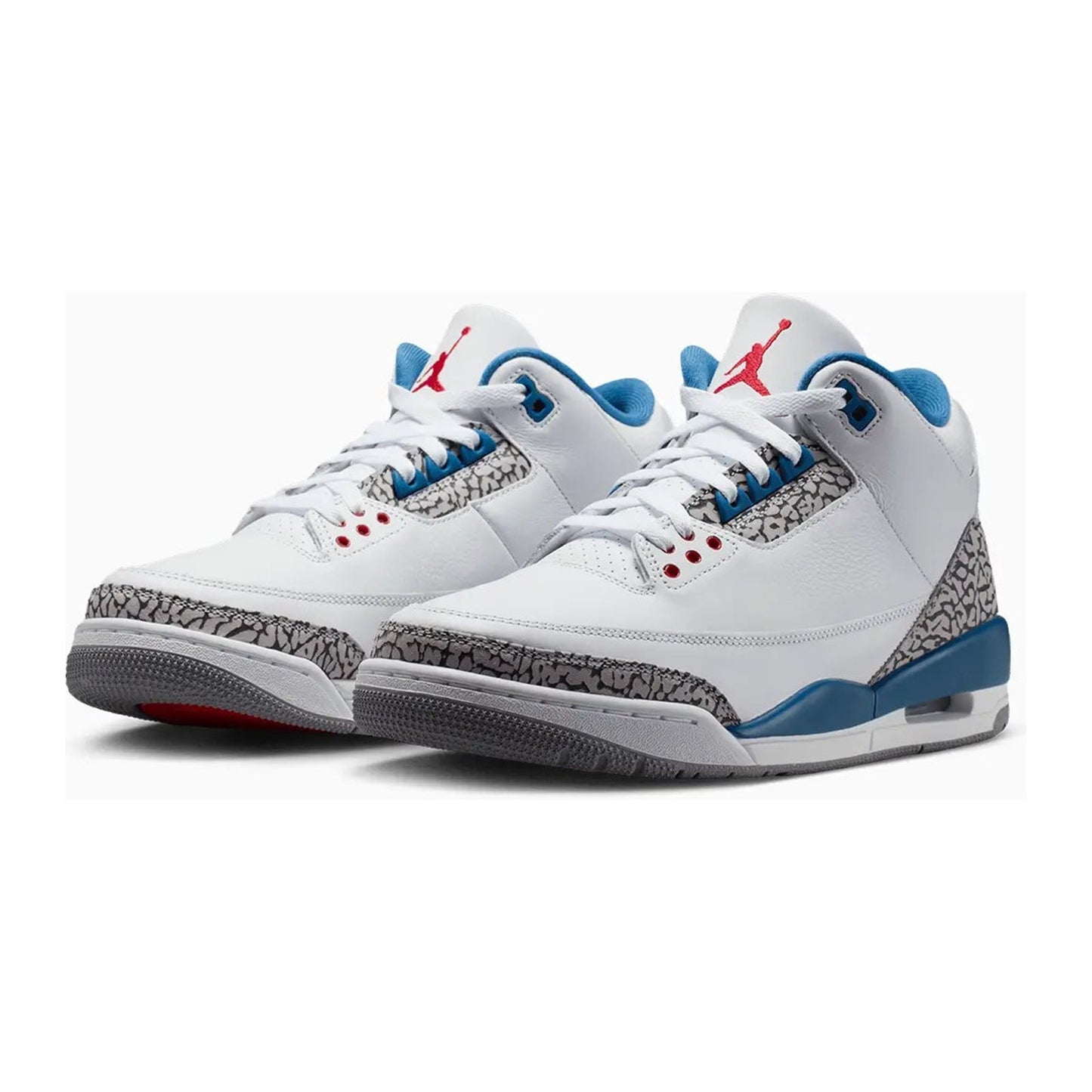 Nike Air Jordan 3 Retro OG White/Fire Red-True Blue