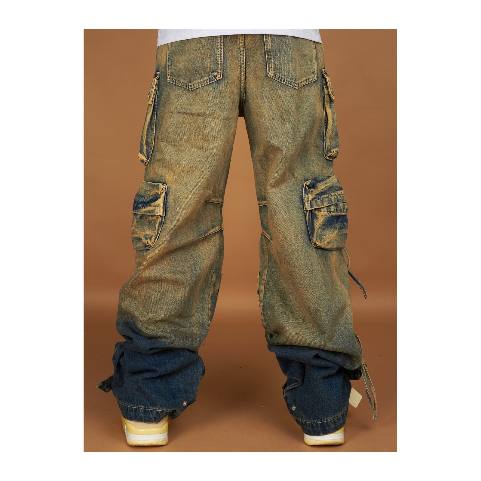 Politics "Cunningham" Baggy Denim — Dark Vintage Blue, view 7