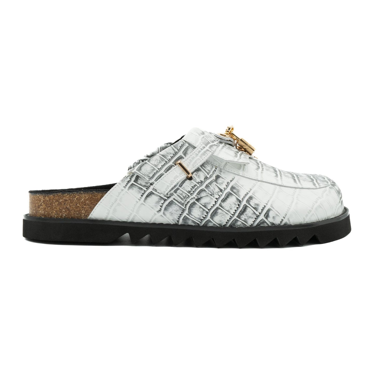 Bravest Studios Bag Clog — White Snakeskin