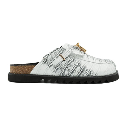 Bravest Studios Bag Clog — White Snakeskin