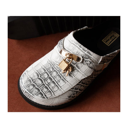 Bravest Studios Bag Clog — White Snakeskin