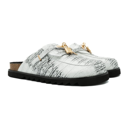 Bravest Studios Bag Clog — White Snakeskin