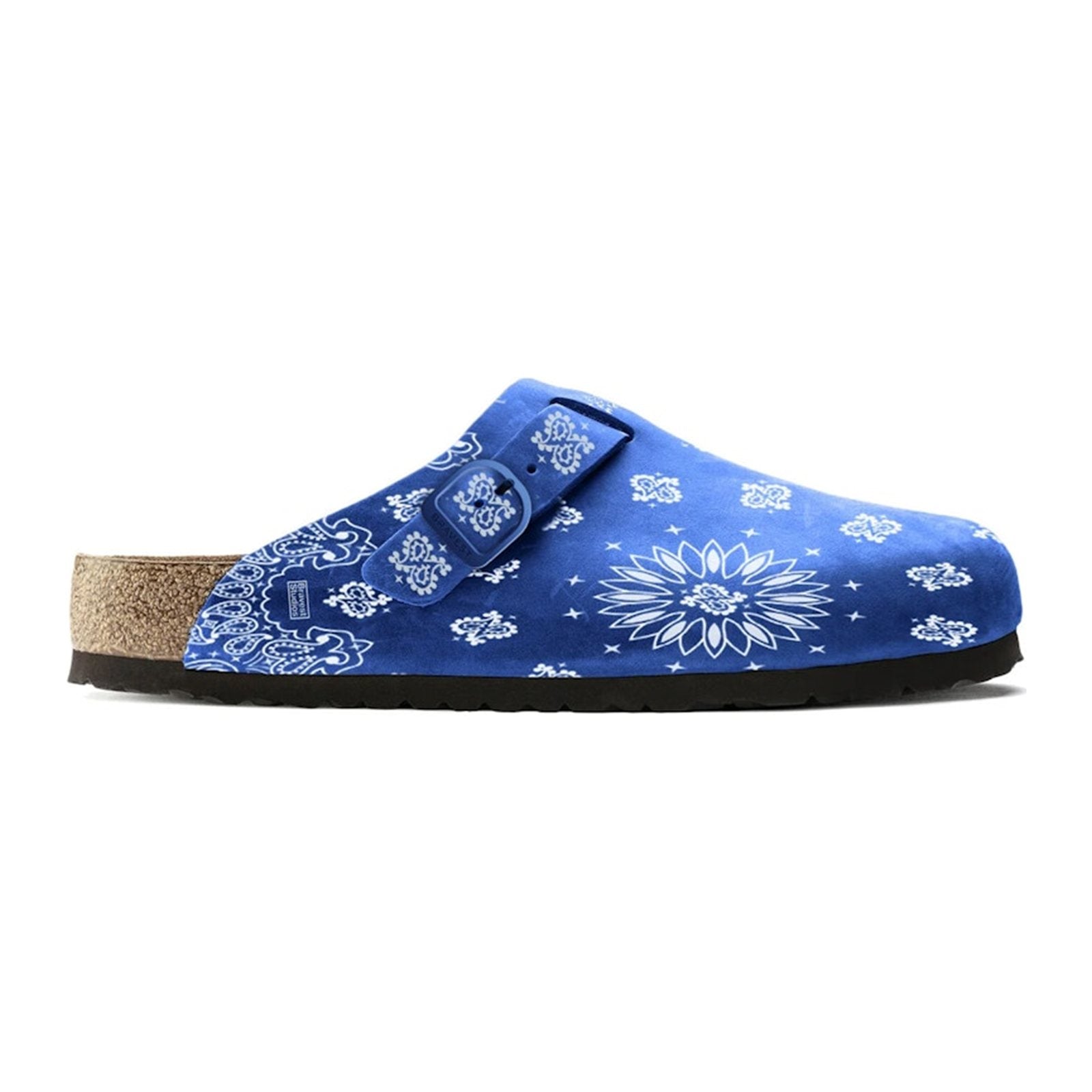 Bravest Studios Suede Paisley Clog — Royal Blue