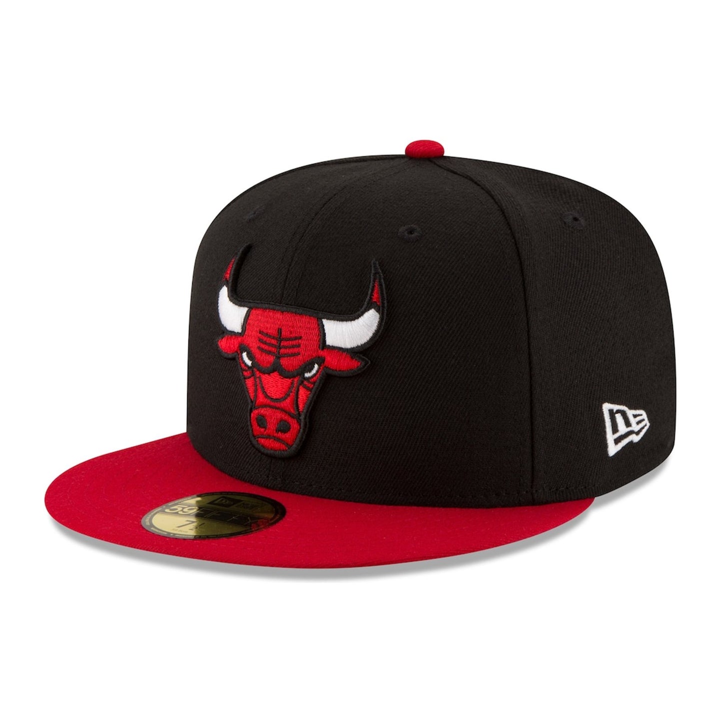 New Era Chicago Bulls 2Tone 59FIFTY Fitted — Red/Black, view 3