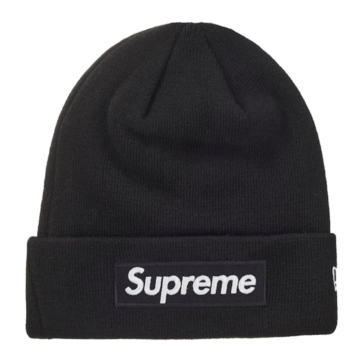 Supreme x New Era Box Logo Beanie — Black
