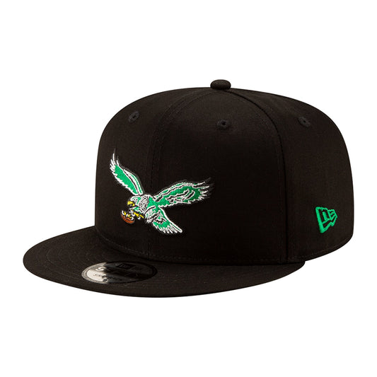 New Era Philadelphia Eagles Throwback 9FIFTY Snapback — Black/Kelly